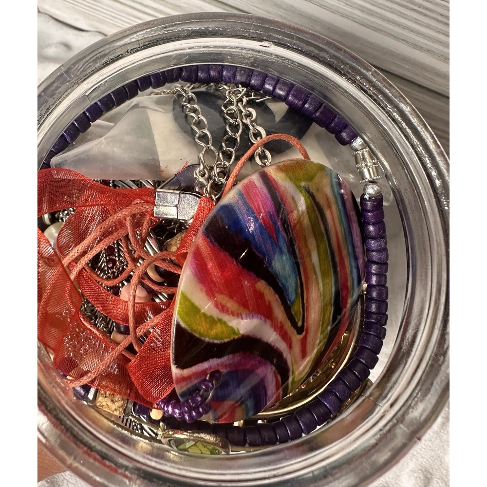 All Wearable Mixed Mystery Jewelry Jar: Vintage-Modern Costume Jewelry #2 Lot - Picture 7 of 7